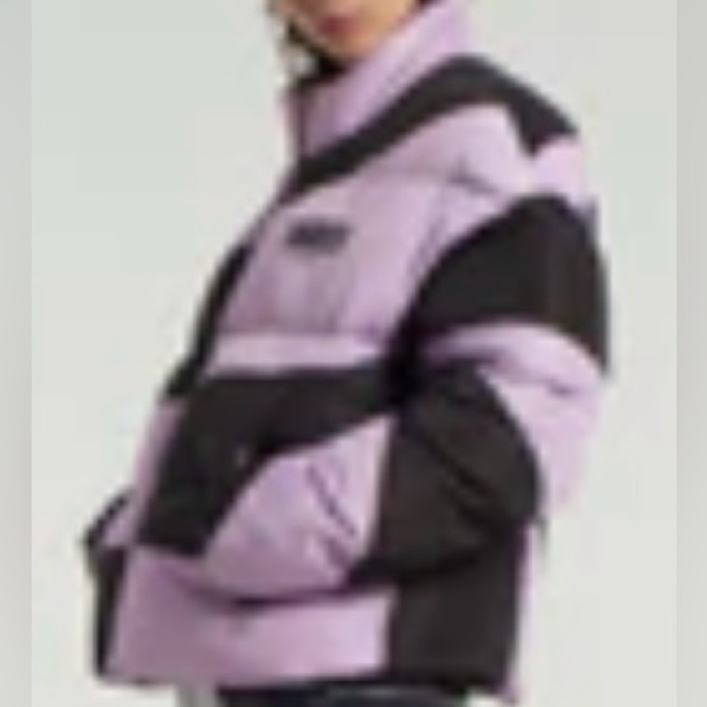 NWT Lilac and Black Puffer Jacket